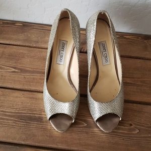 Jimmy Choo Silver Heels